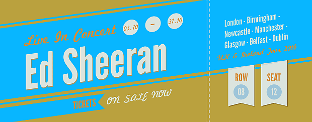 Ed Sheeran Tickets UK & Ireland Tour 2014